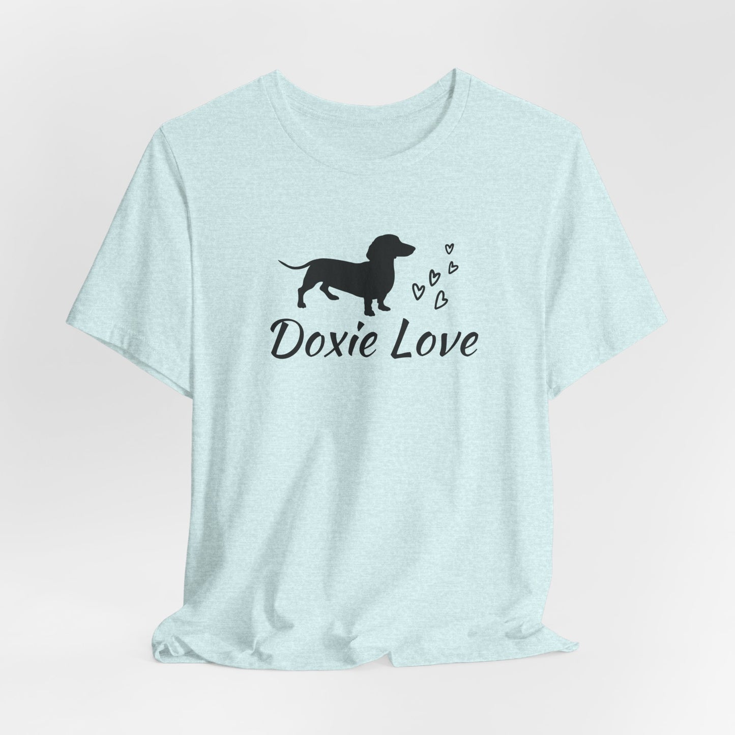Doxie Love - Black Print - Unisex Softstyle T-Shirt