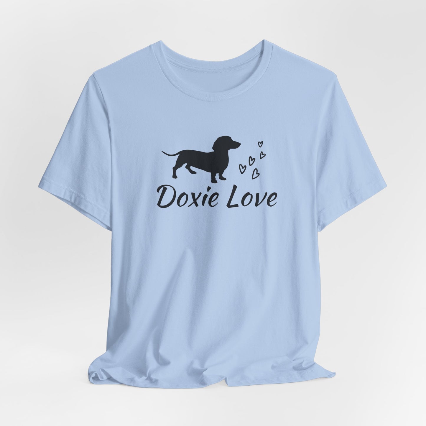 Doxie Love - Black Print - Unisex Softstyle T-Shirt