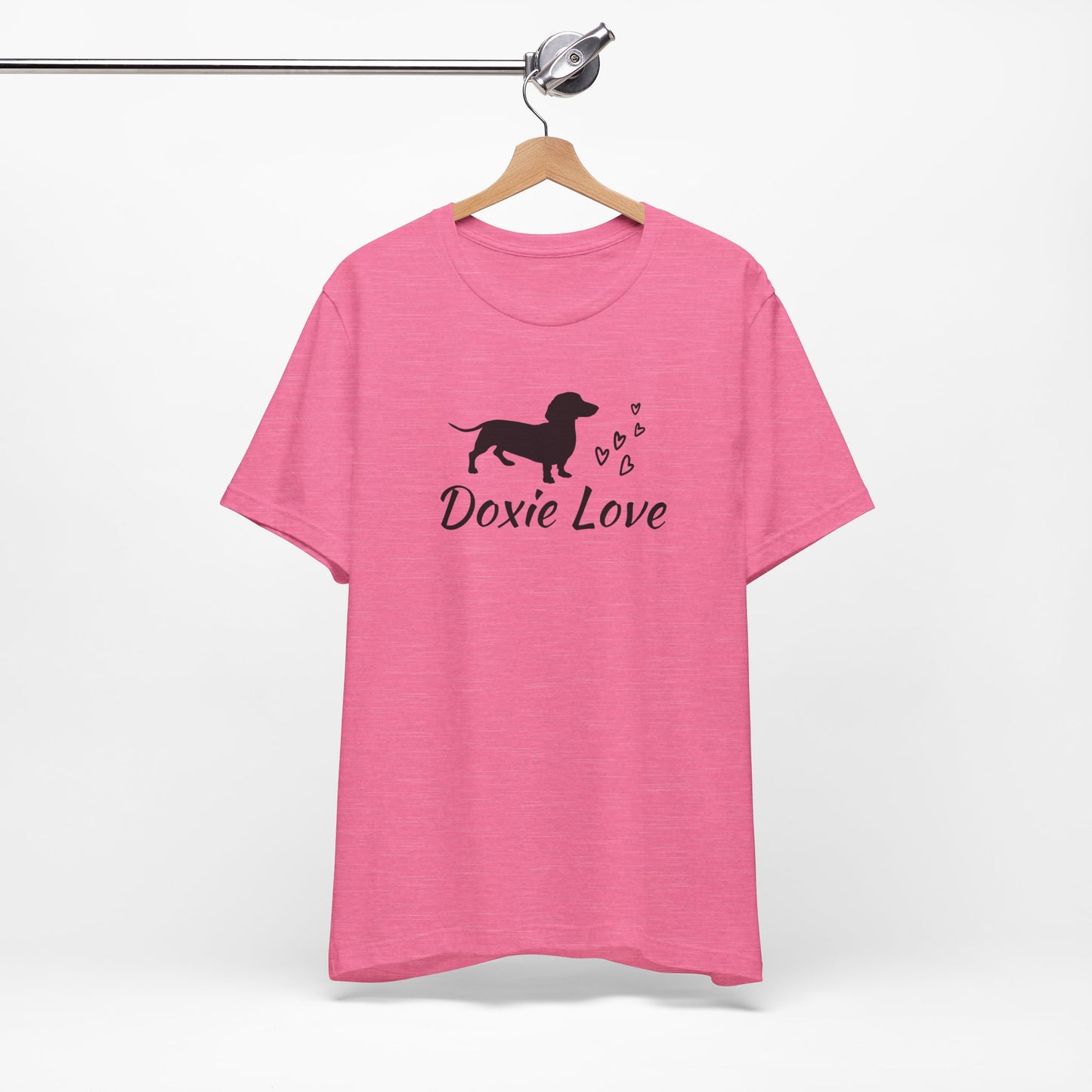 Doxie Love - Black Print - Unisex Softstyle T-Shirt