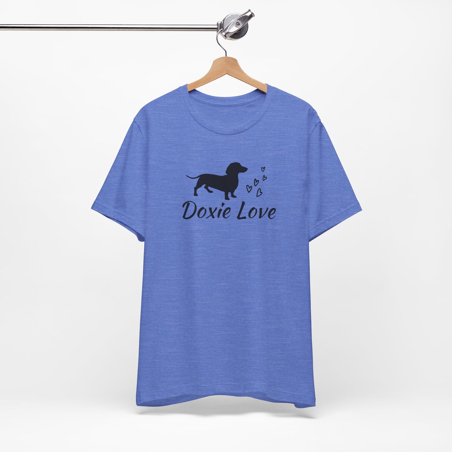 Doxie Love - Black Print - Unisex Softstyle T-Shirt