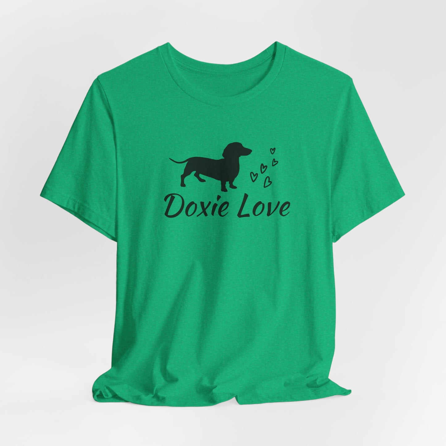 Doxie Love - Black Print - Unisex Softstyle T-Shirt