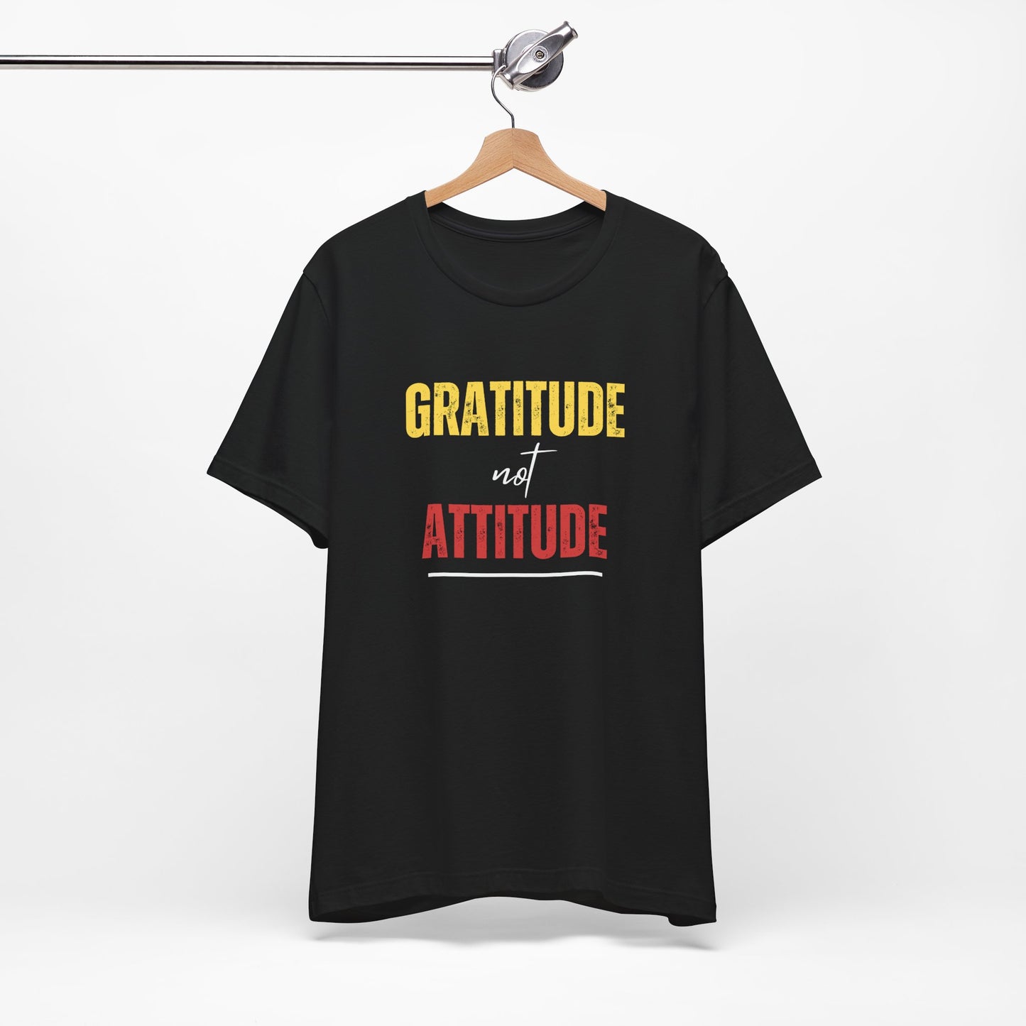 Gratitude Not Attitude - Black Unisex Softstyle T-Shirt
