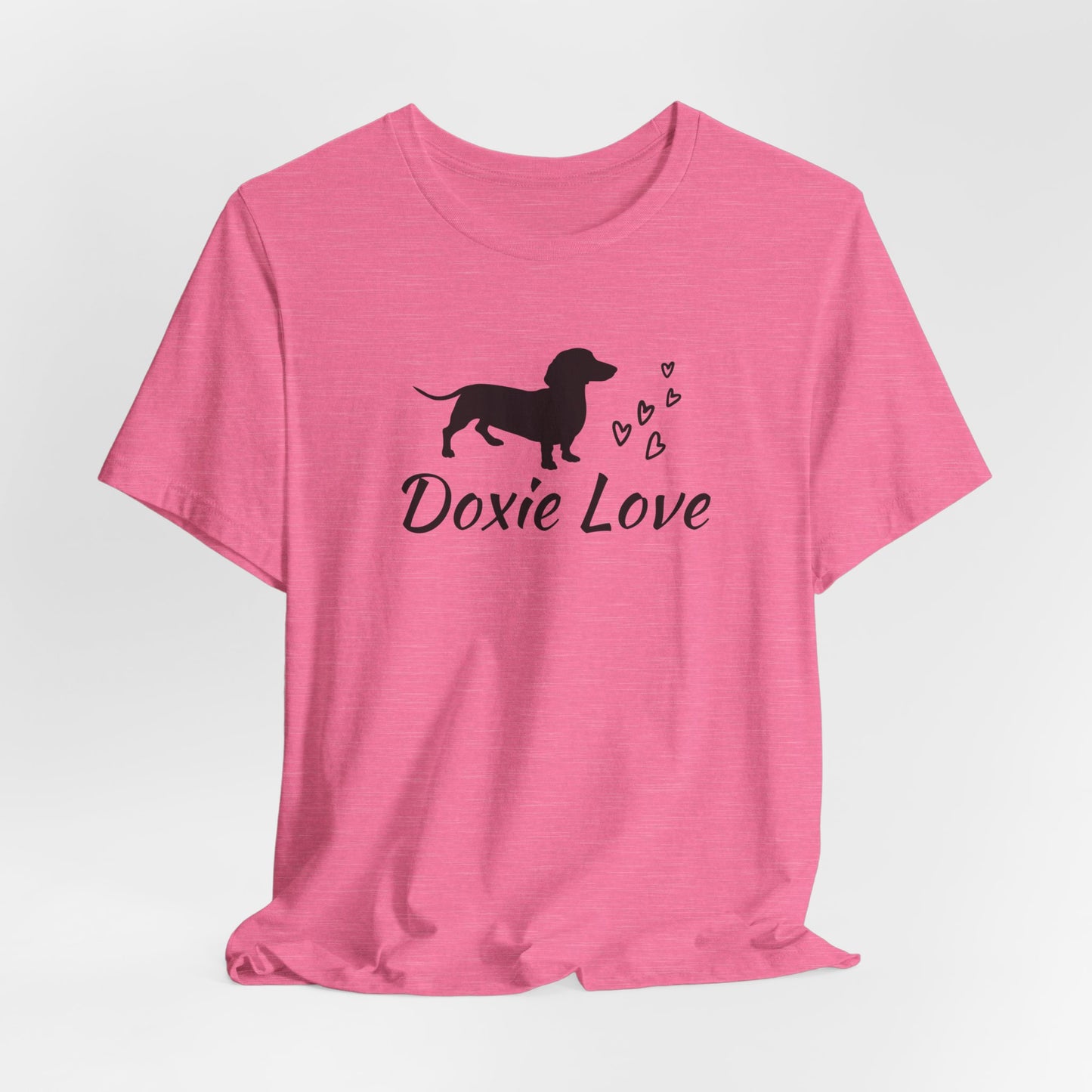 Doxie Love - Black Print - Unisex Softstyle T-Shirt