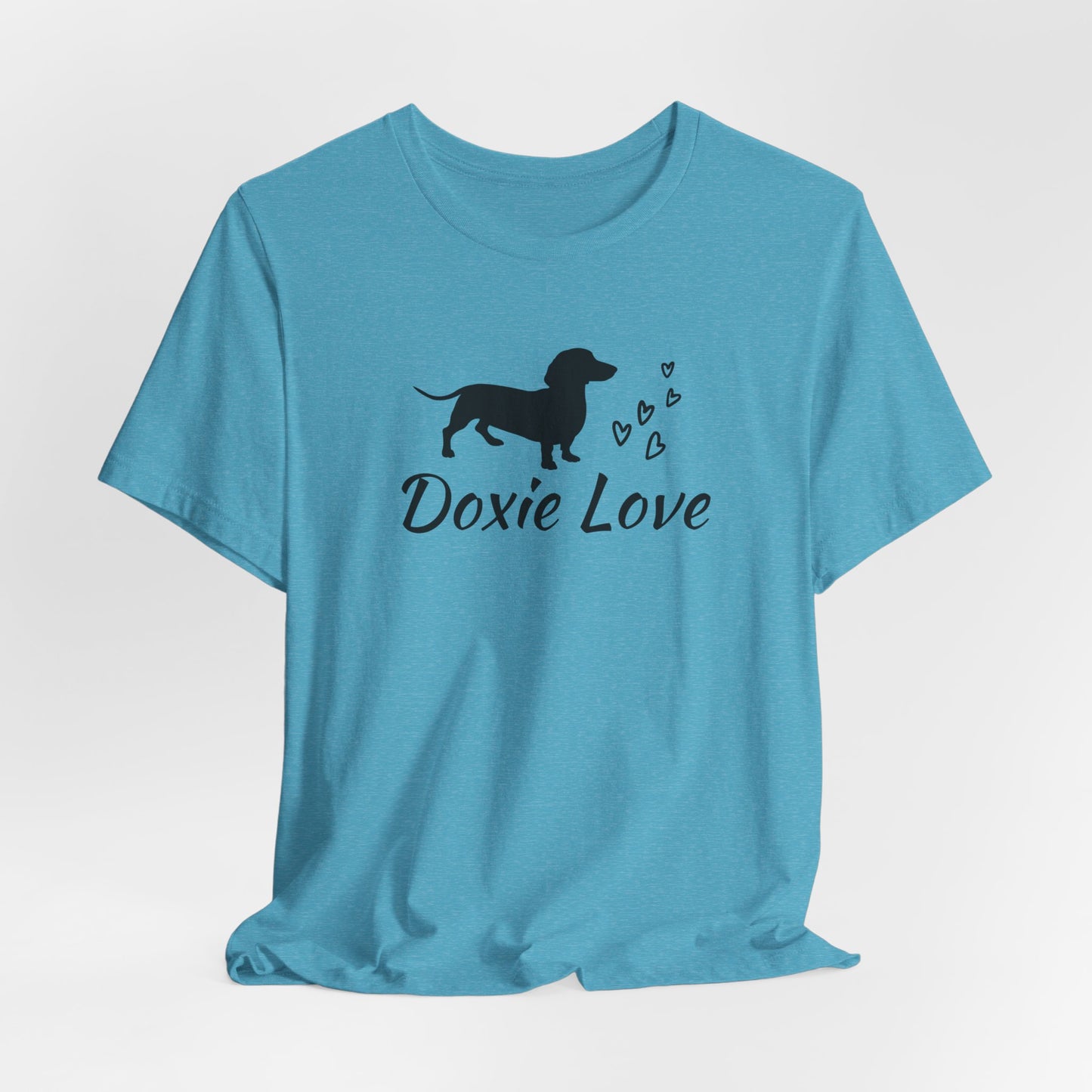 Doxie Love - Black Print - Unisex Softstyle T-Shirt