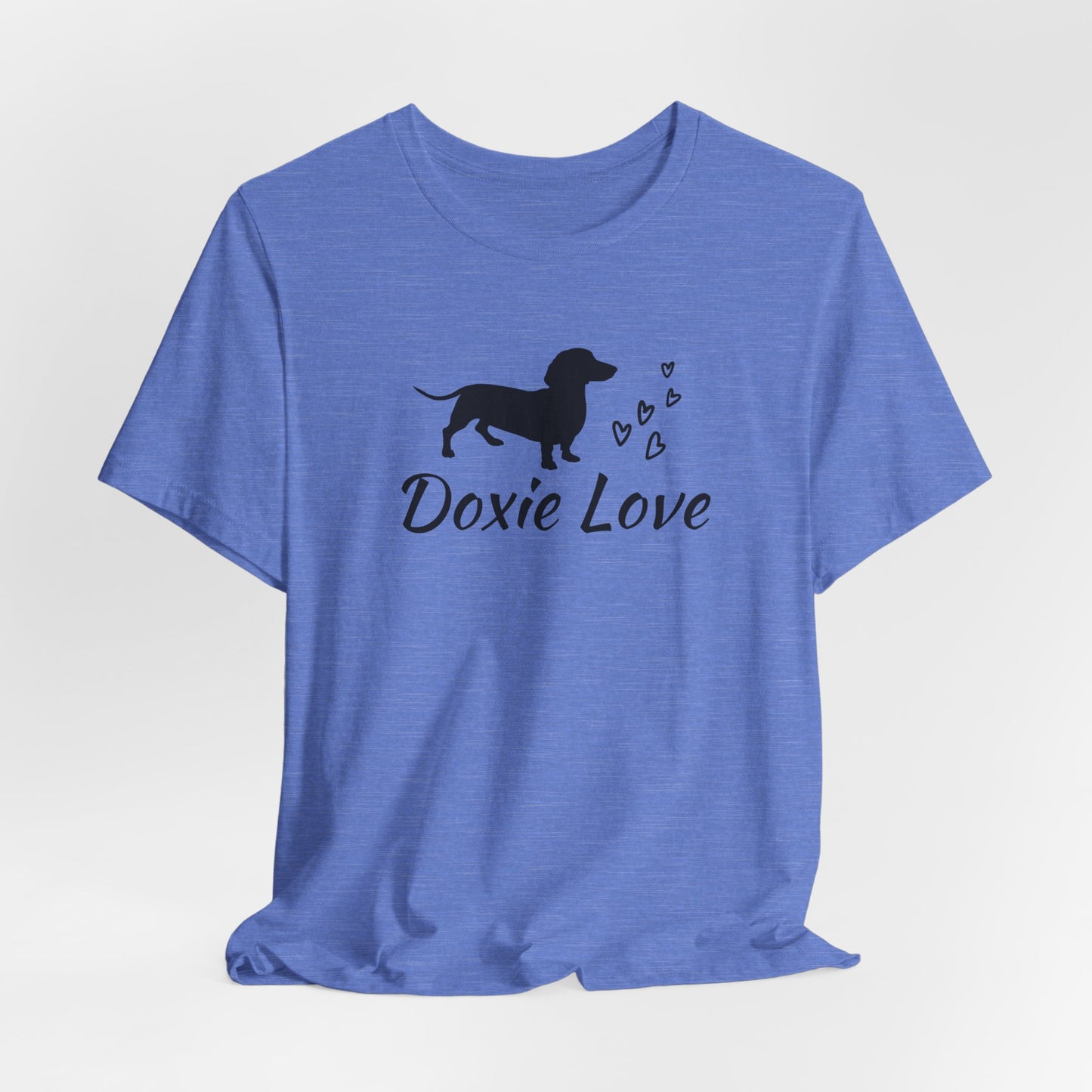 Doxie Love - Black Print - Unisex Softstyle T-Shirt