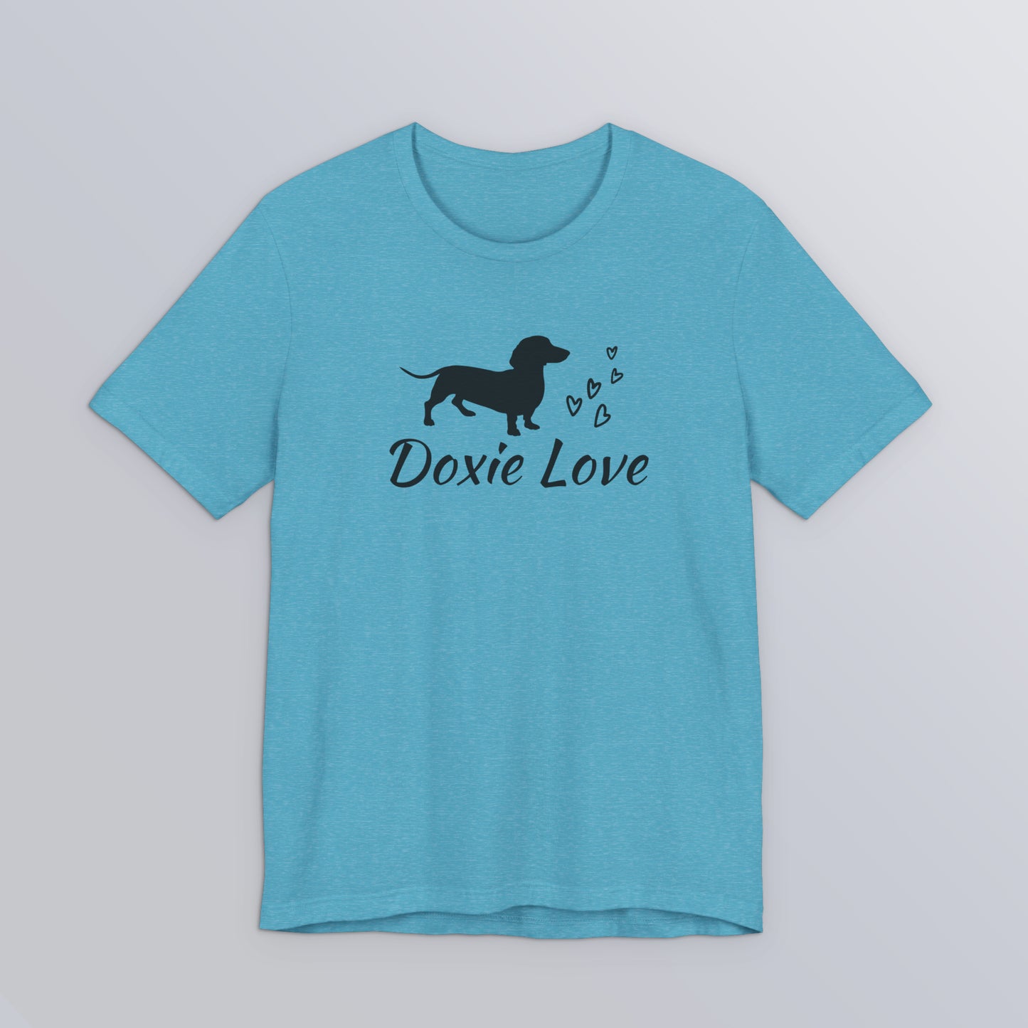 Doxie Love - Black Print - Unisex Softstyle T-Shirt