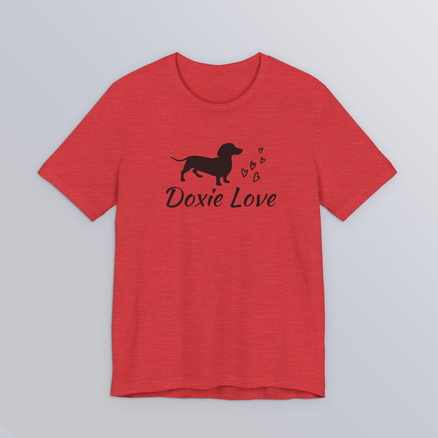 Doxie Love - Black Print - Unisex Softstyle T-Shirt