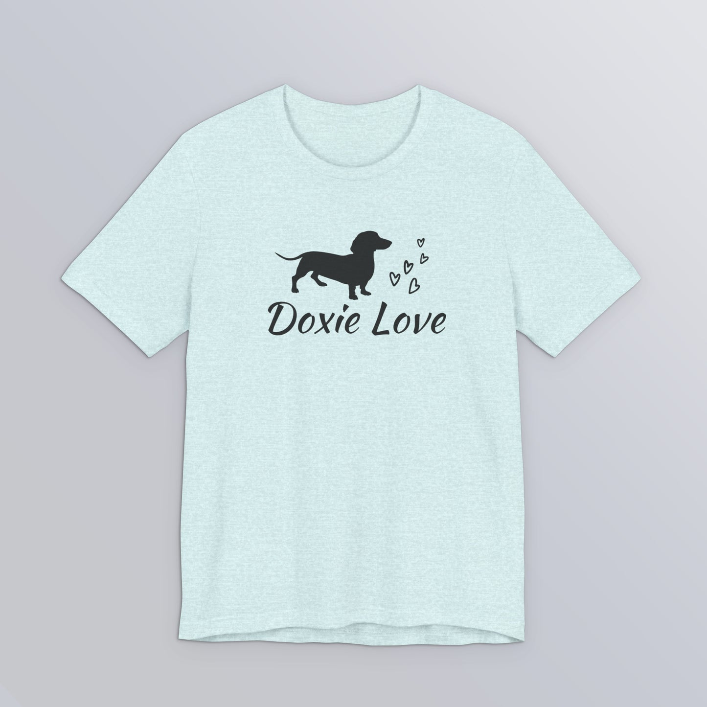Doxie Love - Black Print - Unisex Softstyle T-Shirt
