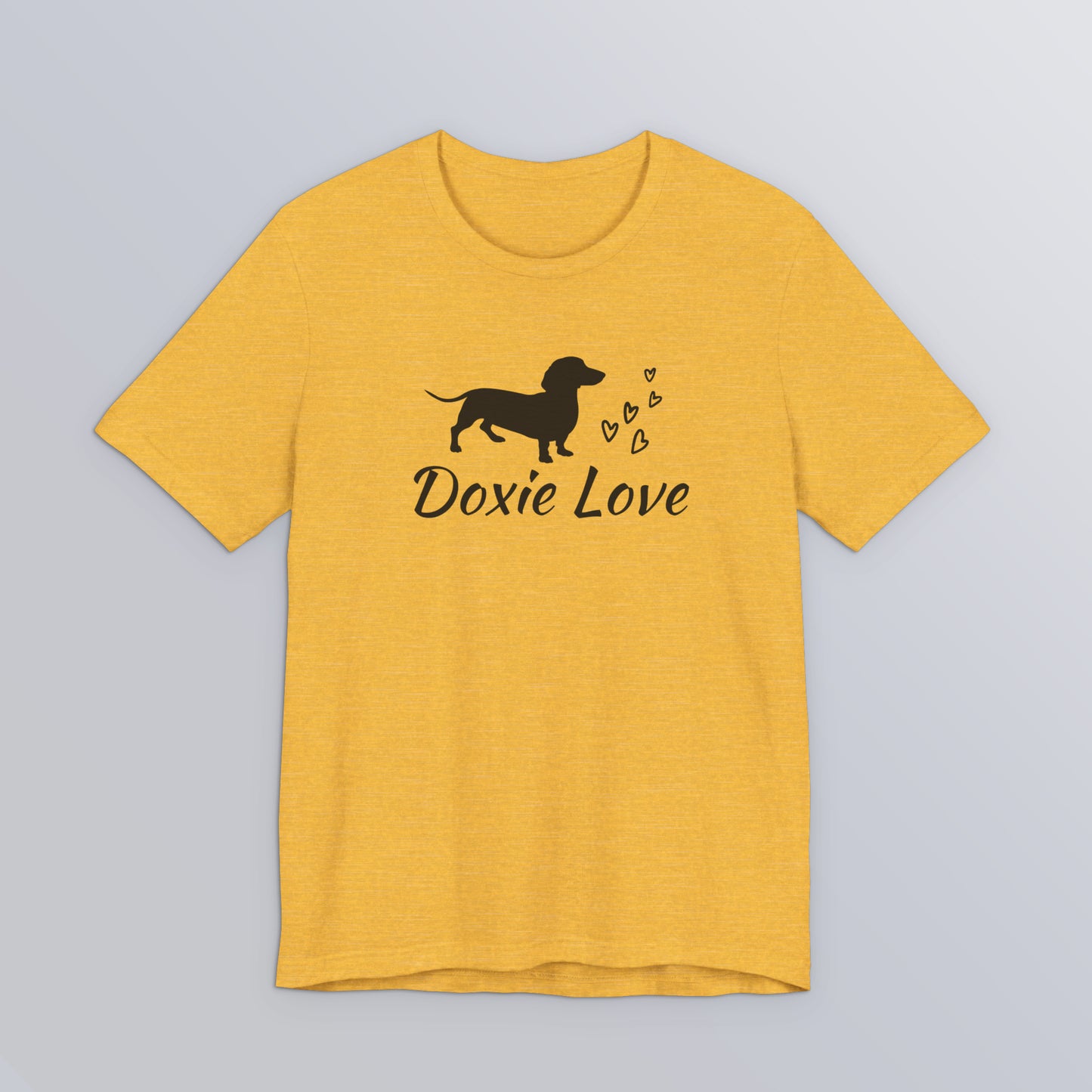 Doxie Love - Black Print - Unisex Softstyle T-Shirt