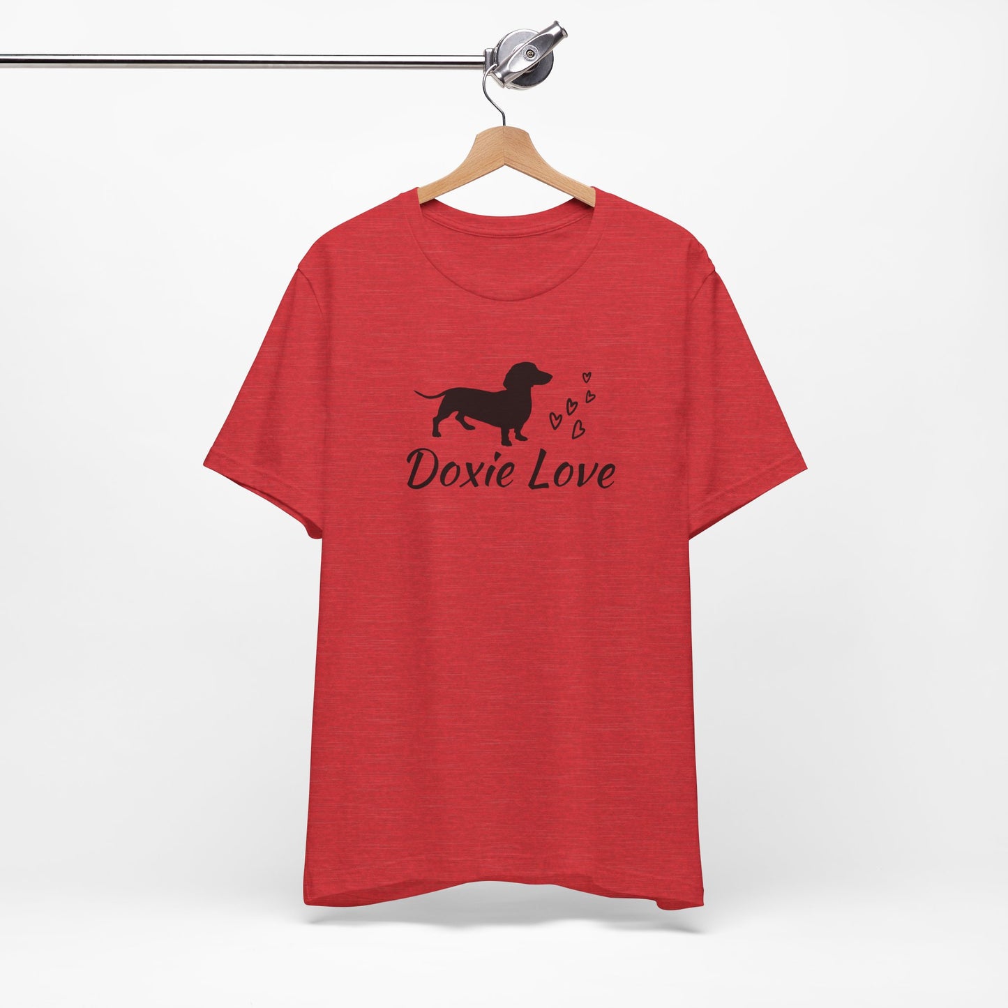 Doxie Love - Black Print - Unisex Softstyle T-Shirt