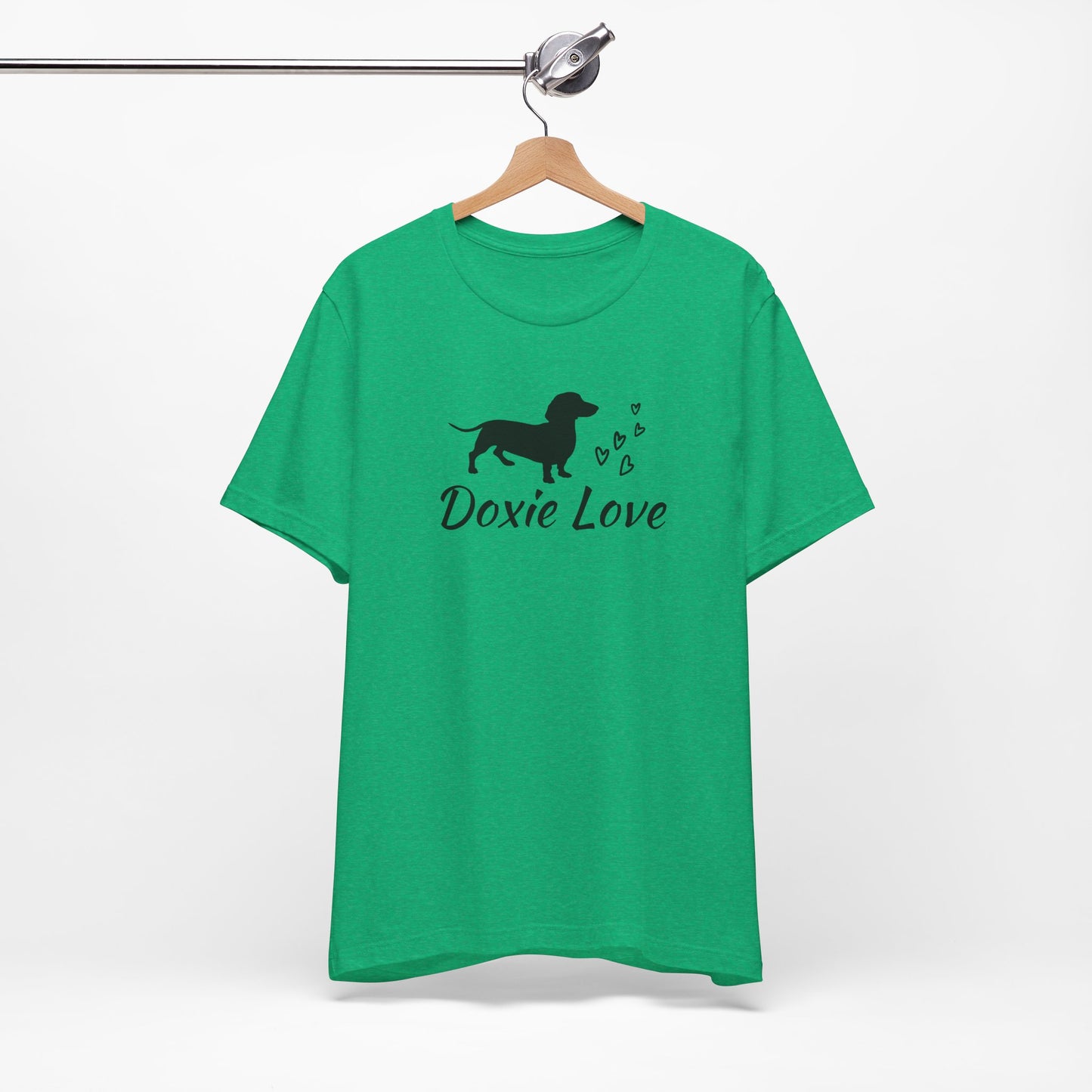 Doxie Love - Black Print - Unisex Softstyle T-Shirt