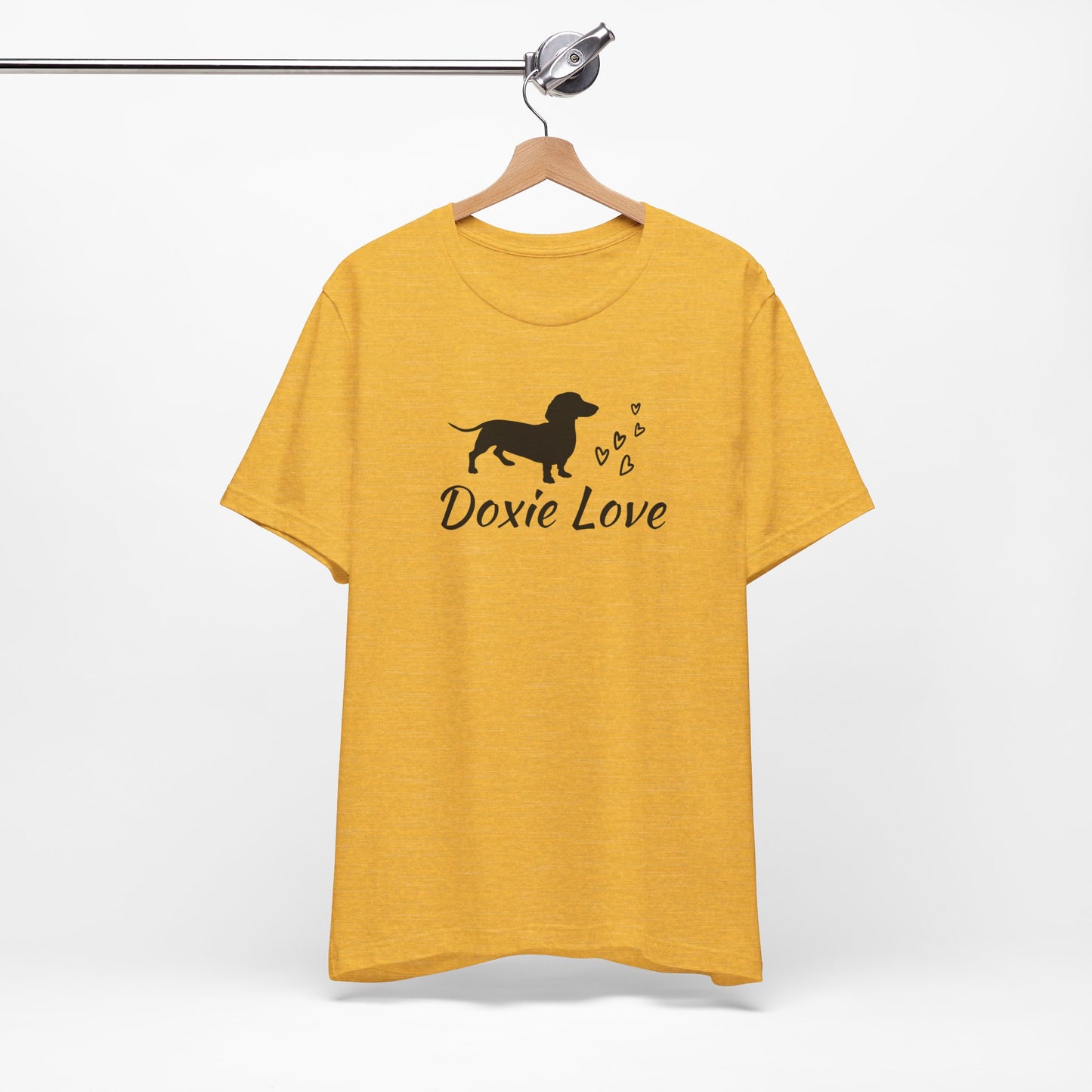 Doxie Love - Black Print - Unisex Softstyle T-Shirt