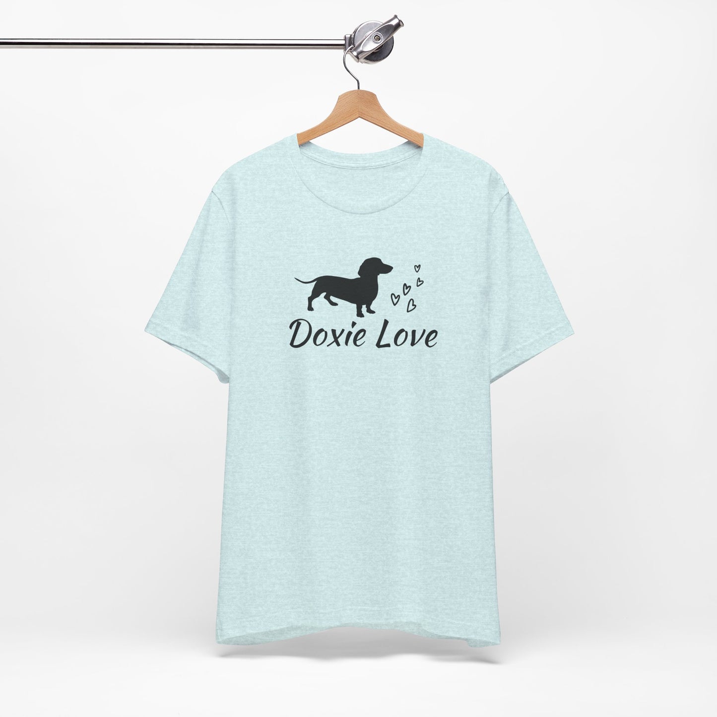 Doxie Love - Black Print - Unisex Softstyle T-Shirt