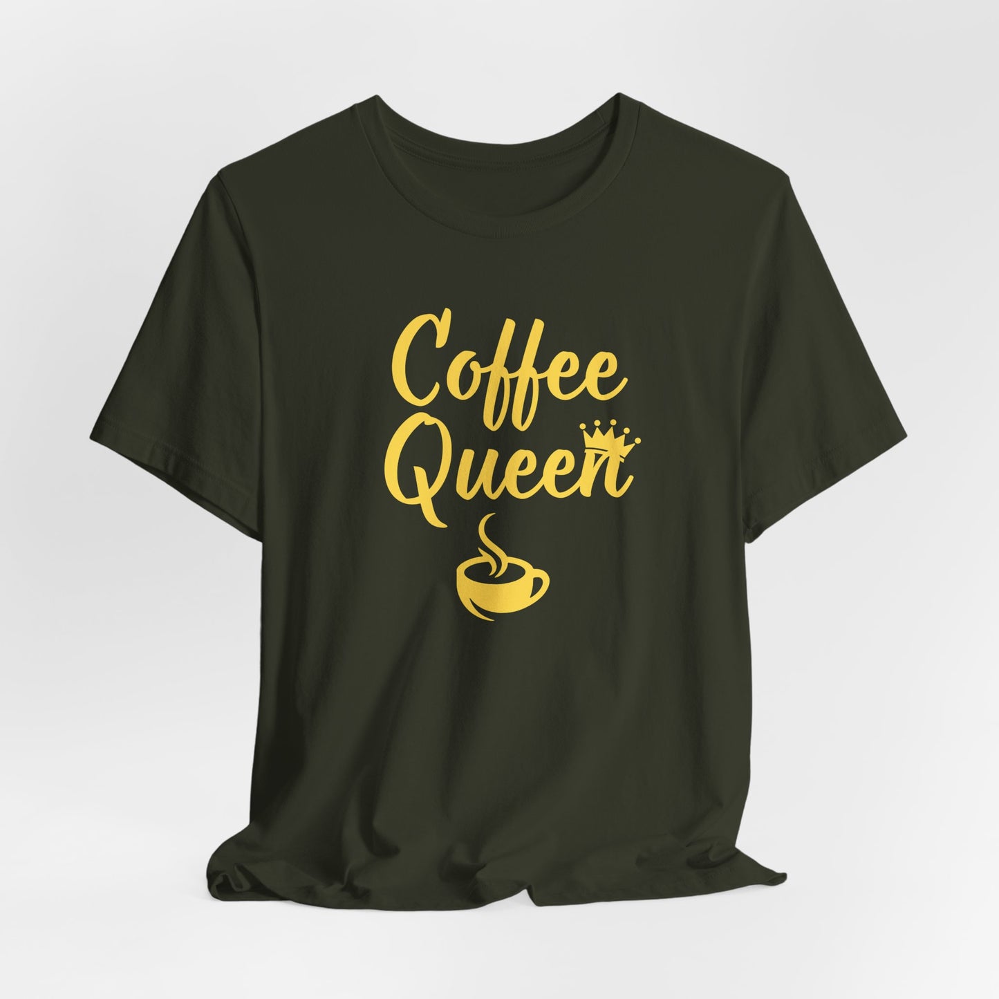 Coffee Queen - Yellow - Unisex Softstyle T-Shirt