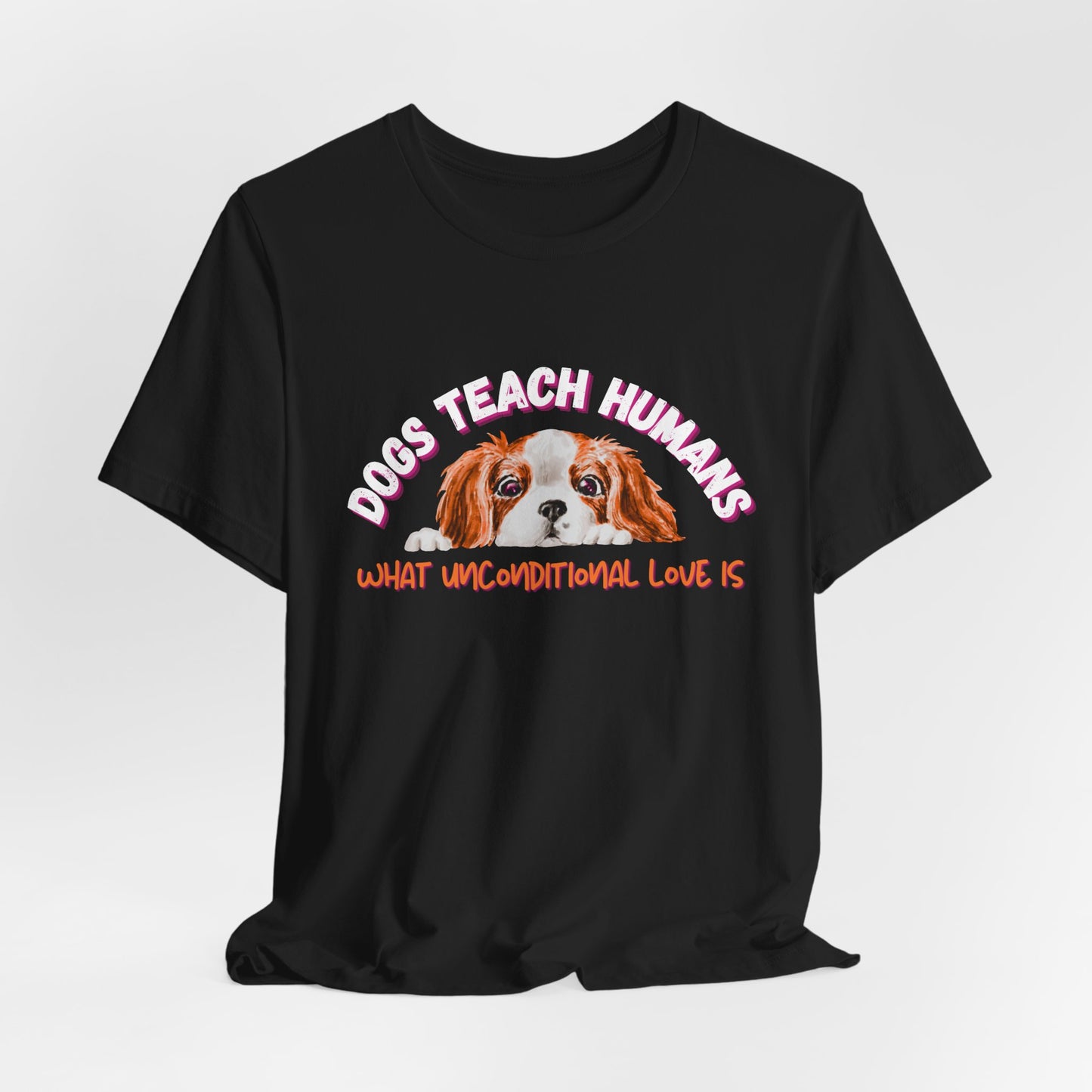 Dogs Teach Humans What Unconditional Love Is - Unisex Softstyle T-Shirt