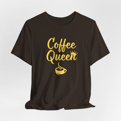 Coffee Queen - Yellow - Unisex Softstyle T-Shirt