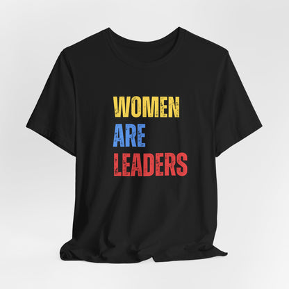 Women Are Leaders - Black Unisex Softstyle T-Shirt