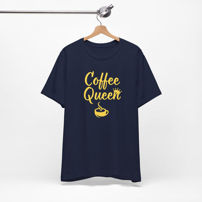Coffee Queen - Yellow - Unisex Softstyle T-Shirt