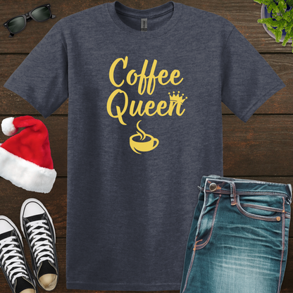 Coffee Queen - Yellow - Unisex Softstyle T-Shirt