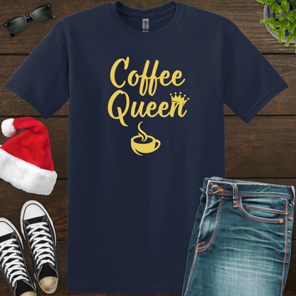 Coffee Queen - Yellow - Unisex Softstyle T-Shirt