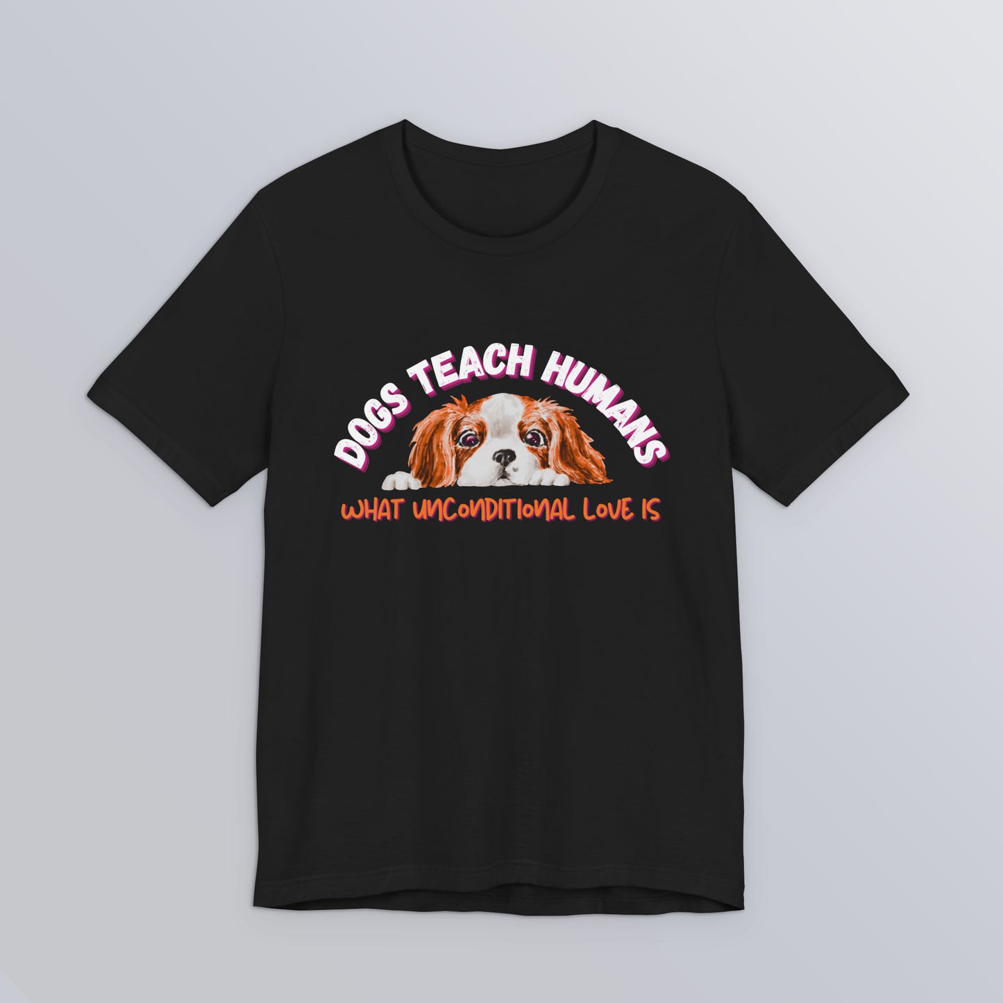Dogs Teach Humans What Unconditional Love Is - Unisex Softstyle T-Shirt