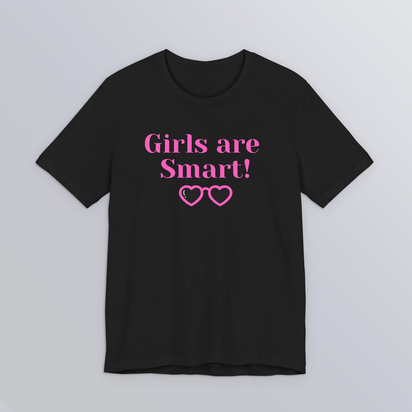 Girls Are Smart - Black Unisex Softstyle T-Shirt
