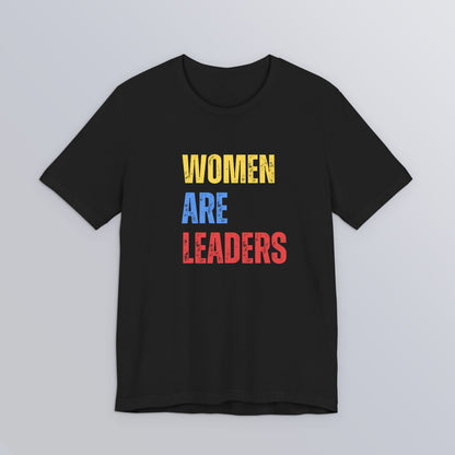 Women Are Leaders - Black Unisex Softstyle T-Shirt
