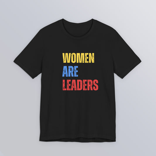 Women Are Leaders - Black Unisex Softstyle T-Shirt
