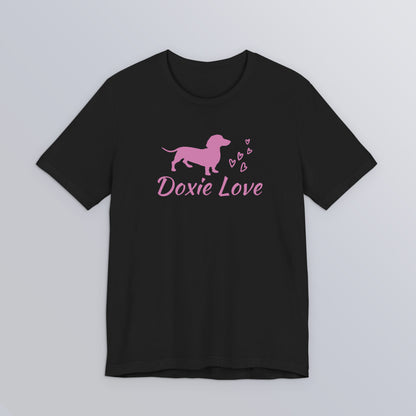 Doxie Love - Pink - Unisex Softstyle T-Shirt
