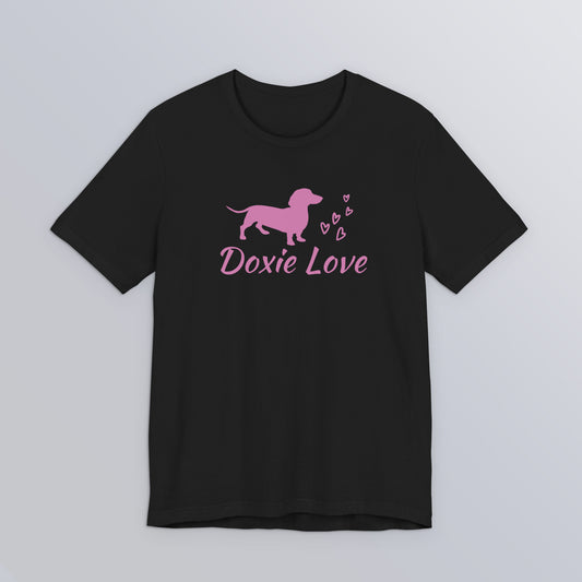 Doxie Love - Pink - Unisex Softstyle T-Shirt