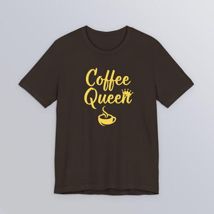 Coffee Queen - Yellow - Unisex Softstyle T-Shirt