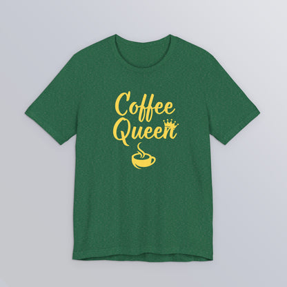 Coffee Queen - Yellow - Unisex Softstyle T-Shirt
