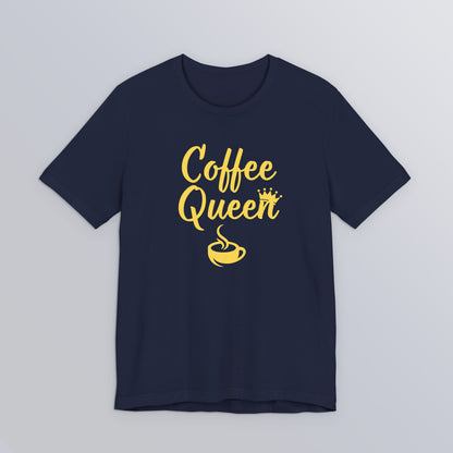 Coffee Queen - Yellow - Unisex Softstyle T-Shirt