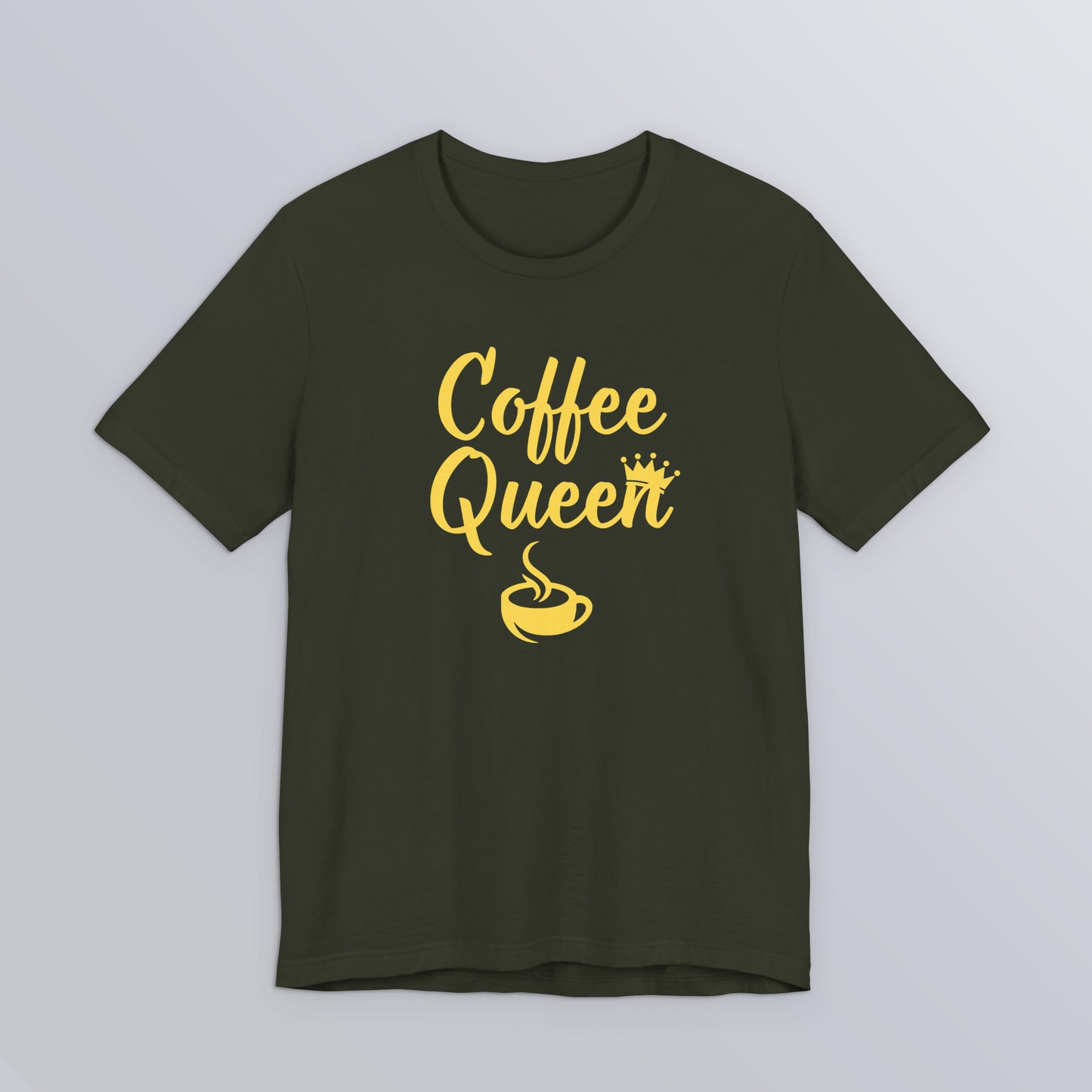 Coffee Queen - Yellow - Unisex Softstyle T-Shirt