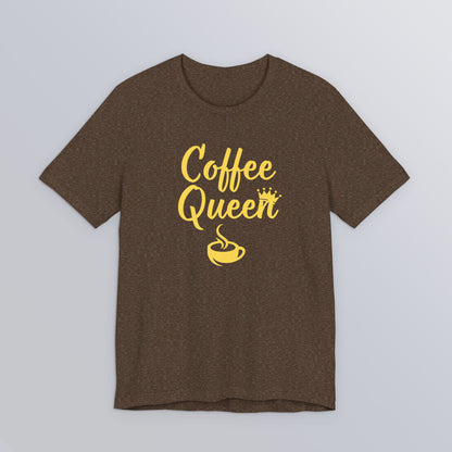 Coffee Queen - Yellow - Unisex Softstyle T-Shirt