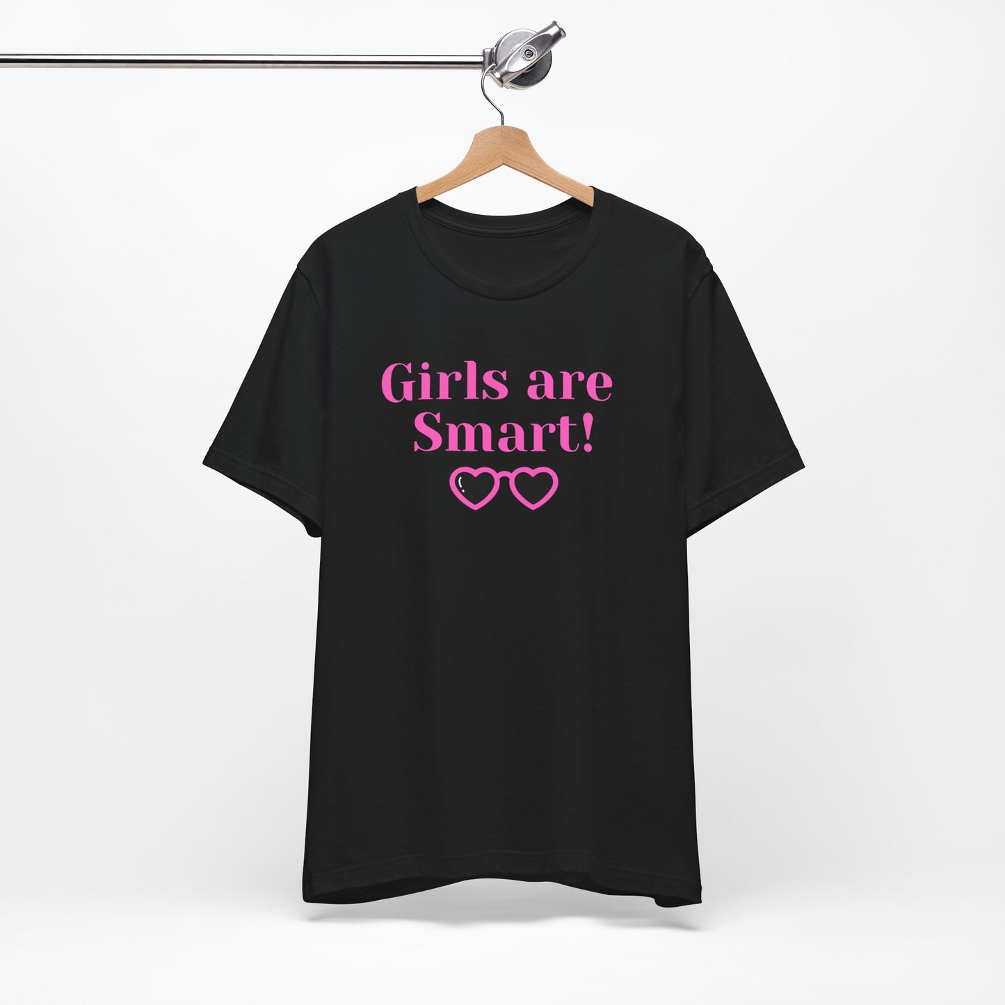 Girls Are Smart - Black Unisex Softstyle T-Shirt