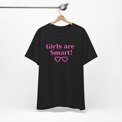 Girls Are Smart - Black Unisex Softstyle T-Shirt