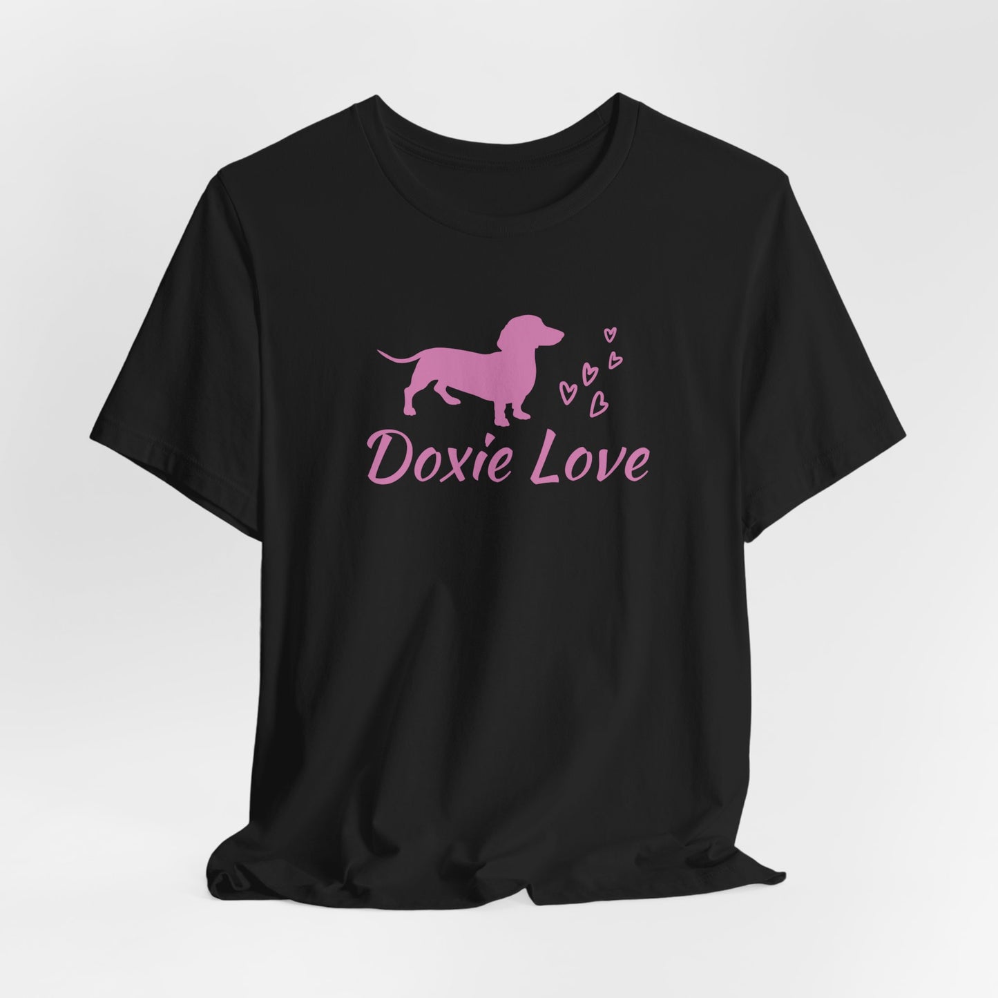 Doxie Love - Pink - Unisex Softstyle T-Shirt