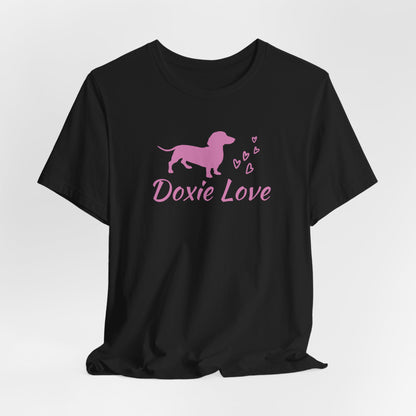 Doxie Love - Pink - Unisex Softstyle T-Shirt