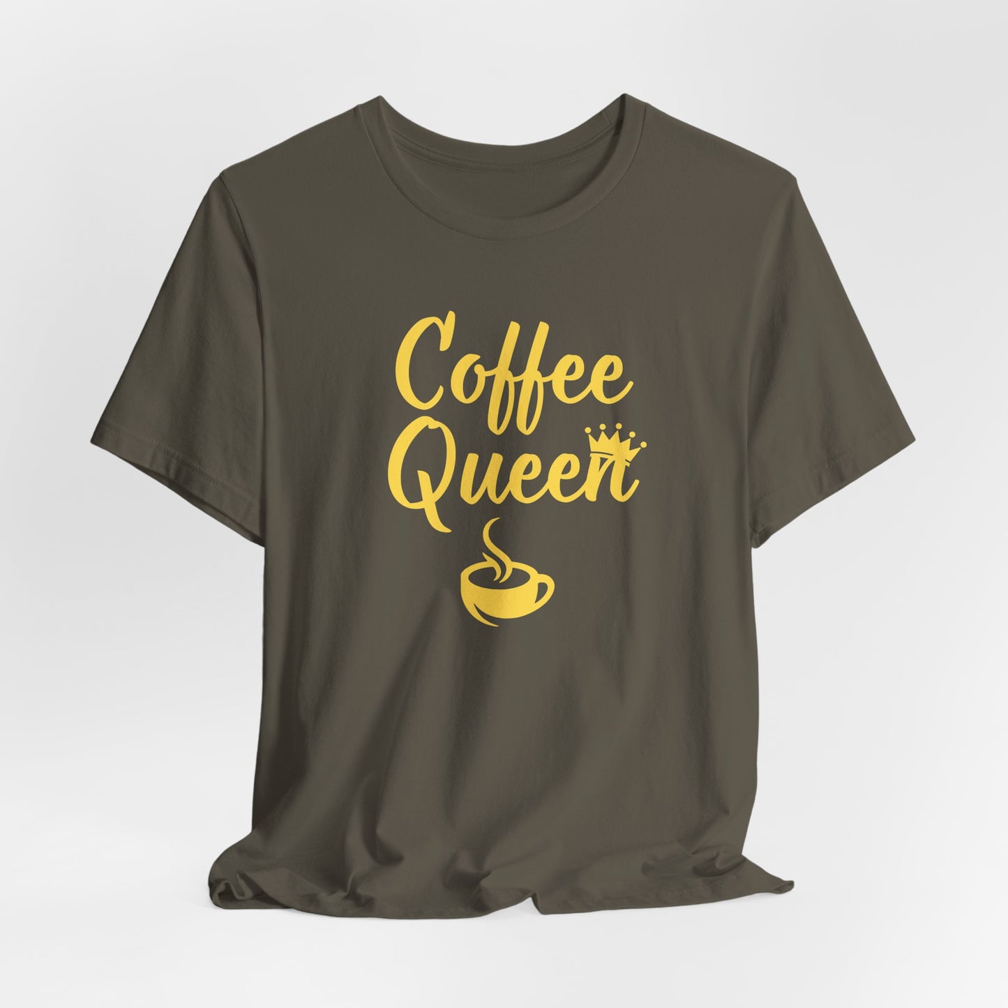 Coffee Queen - Yellow - Unisex Softstyle T-Shirt