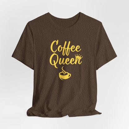 Coffee Queen - Yellow - Unisex Softstyle T-Shirt