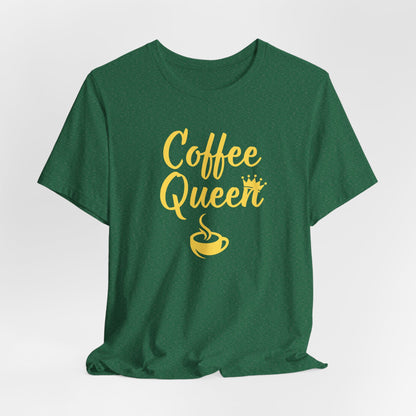 Coffee Queen - Yellow - Unisex Softstyle T-Shirt