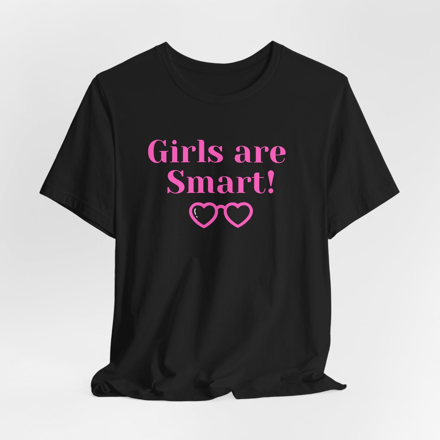 Girls Are Smart - Black Unisex Softstyle T-Shirt