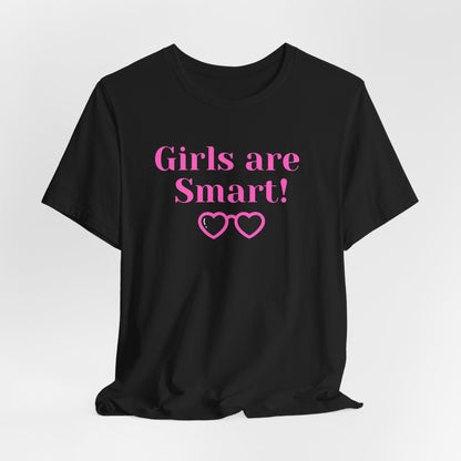 Girls Are Smart - Black Unisex Softstyle T-Shirt