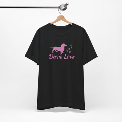 Doxie Love - Pink - Unisex Softstyle T-Shirt