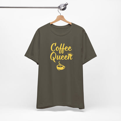 Coffee Queen - Yellow - Unisex Softstyle T-Shirt