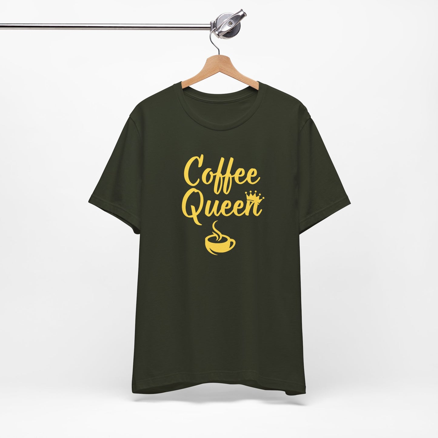 Coffee Queen - Yellow - Unisex Softstyle T-Shirt
